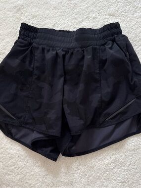 lululemon athletica Black Camo Athletic Shorts